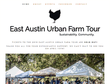 Tablet Screenshot of eastaustinurbanfarmtour.com